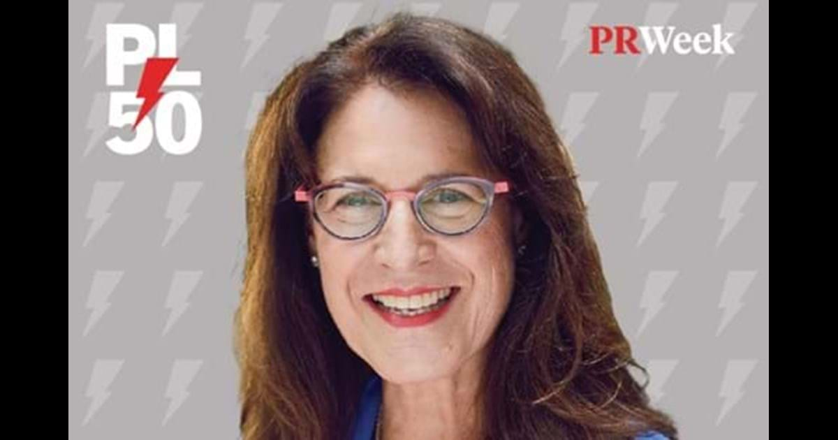 PRWeek Melissa Waggener Zorkin in 2022 Power List WE Communications